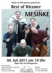 Tickets für MESINKE - Best of Klezmer am 30.07.2017 - Karten kaufen